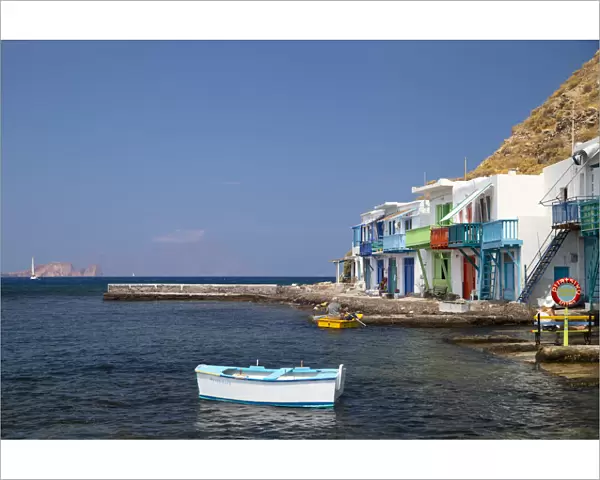 Greece, Cyclades Islands, Milos, Klima Village, former fishermen warehouse partly