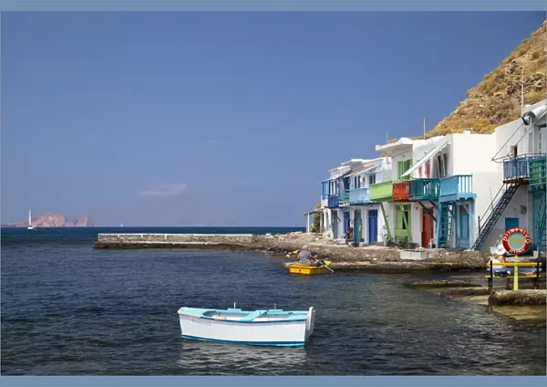Greece, Cyclades Islands, Milos, Klima Village, former fishermen warehouse partly