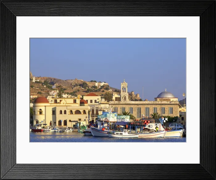 Framed Print : Harbour At Pothia, Kalymnos, Dodecanese, Greek Islands, Greece, Europe Framed Print : Harbour At Pothia, Kalymnos, Dodecanese, Greek Islands, Greece, Europe
