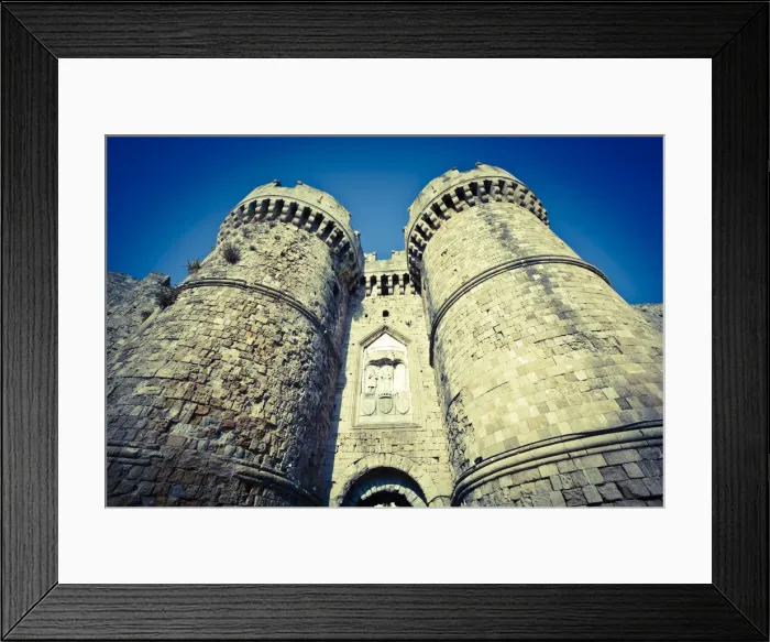 Framed Print : St. Catherines Gate, Rhodes Town, Rhodes, Greece Framed Print : St. Catherines Gate, Rhodes Town, Rhodes, Greece