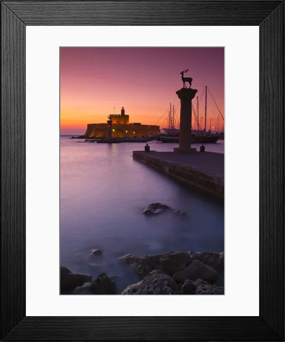Framed Print : Rhodes Town, Rhodes, Greece Framed Print : Rhodes Town, Rhodes, Greece
