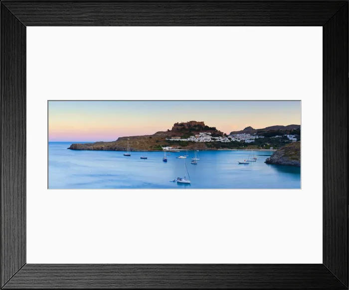 Framed Print : Lindos Acropolis & Village, Lindos, Rhodes, Greece Framed Print : Lindos Acropolis & Village, Lindos, Rhodes, Greece
