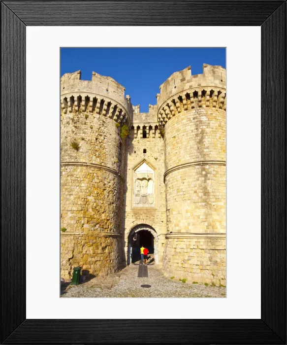 Framed Print : St. Catherines Gate, Rhodes Town, Rhodes, Greece Framed Print : St. Catherines Gate, Rhodes Town, Rhodes, Greece