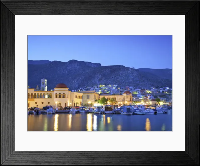Framed Print : Harbour At Pothia At Dusk, Kalymnos, Dodecanese, Greek Islands, Greece, Europe Framed Print : Harbour At Pothia At Dusk, Kalymnos, Dodecanese, Greek Islands, Greece, Europe