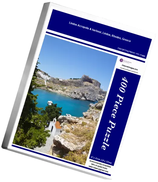 Lindos Acropolis & harbour, Lindos, Rhodes, Greece
