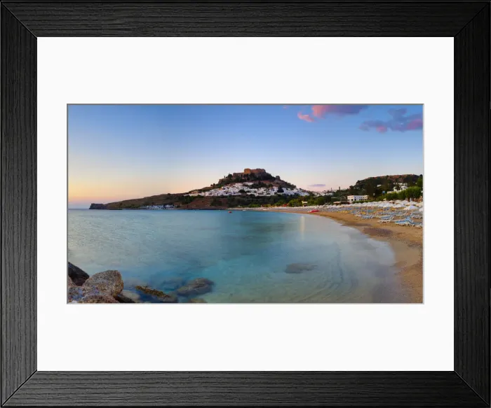 Framed Print : Lindos Acropolis & Village, Lindos, Rhodes, Greece Framed Print : Lindos Acropolis & Village, Lindos, Rhodes, Greece