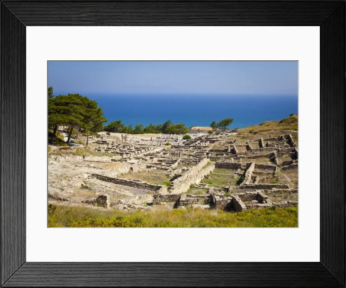 Framed Print : The Ancient City of Kamiros, Rhodes, Greece
