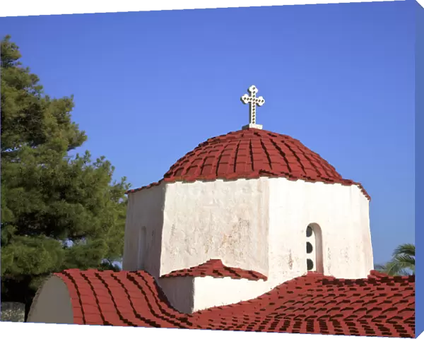 Church At Chora, Patmos, Dodecanese, Greek Islands, Greece, Europe