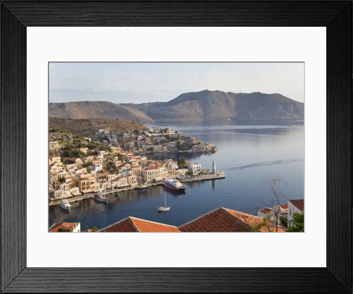 Framed Print : Symi Town, Symi Island, Dodecanese Islands, Greece Framed Print : Symi Town, Symi Island, Dodecanese Islands, Greece