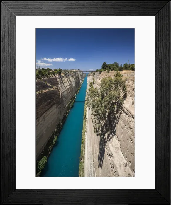 Framed Print : Greece, Peloponese Region, Corinth of the Corinth Canal Framed Print : Greece, Peloponese Region, Corinth of the Corinth Canal