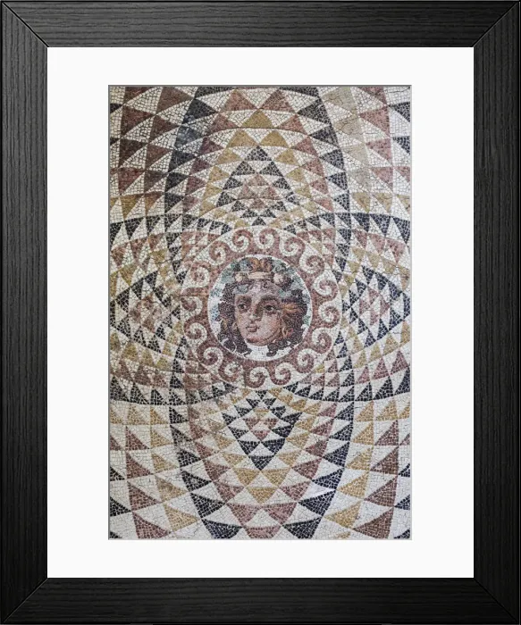Framed Print : Greece, Peloponese Region, Corinth, Ancient Corinth, museum, mosaic from Roman Villa Framed Print : Greece, Peloponese Region, Corinth, Ancient Corinth, museum, mosaic from Roman Villa