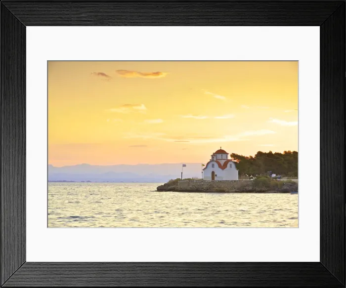 Framed Print : Church of Agios Petros at Sunrise, Gytheio, Mani Peninsula, The Peloponnese, Greece Framed Print : Church of Agios Petros at Sunrise, Gytheio, Mani Peninsula, The Peloponnese, Greece
