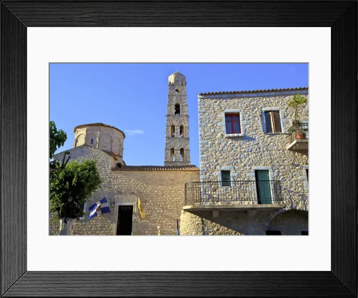 Framed Print : Church of Taxiarhes, Areopoli, Mani Peninsula, The Peloponnese, Greece, Southern Europe Framed Print : Church of Taxiarhes, Areopoli, Mani Peninsula, The Peloponnese, Greece, Southern Europe