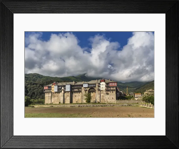 Framed Print : Iviron monastery, Iveron, Mount Athos, Athos peninsula, Greece Framed Print : Iviron monastery, Iveron, Mount Athos, Athos peninsula, Greece