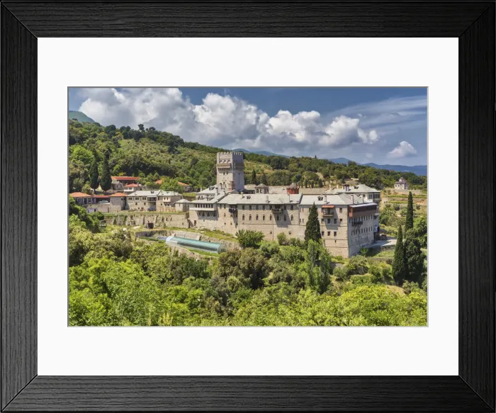 Framed Print : Karakallou Monastery, Mount Athos, Athos peninsula, Greece Framed Print : Karakallou Monastery, Mount Athos, Athos peninsula, Greece