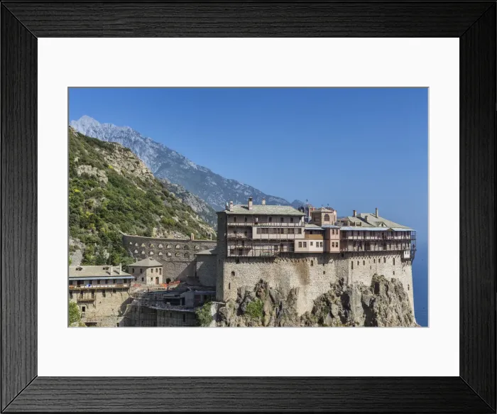 Framed Print : Simonopetra monastery, Simonos Petra, Mount Athos, Athos peninsula, Greece Framed Print : Simonopetra monastery, Simonos Petra, Mount Athos, Athos peninsula, Greece