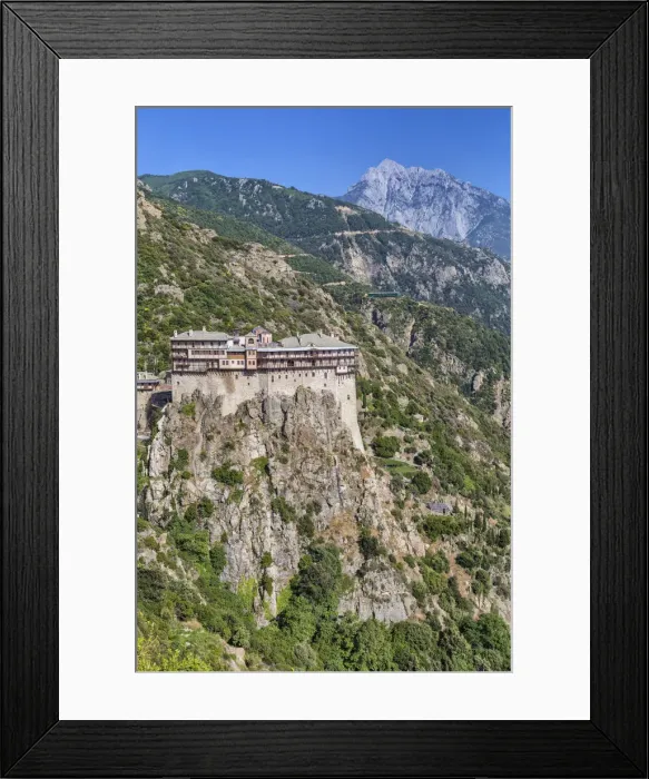 Framed Print : Simonopetra monastery, Simonos Petra, Mount Athos, Athos peninsula, Greece Framed Print : Simonopetra monastery, Simonos Petra, Mount Athos, Athos peninsula, Greece