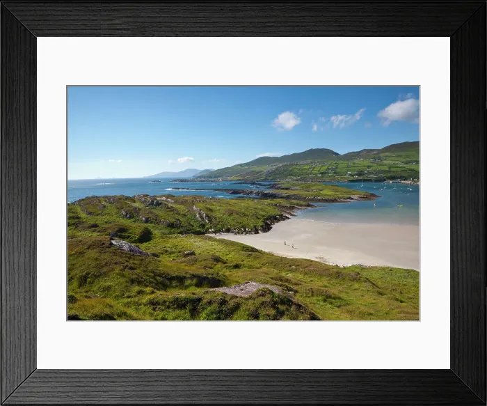 Framed Print : Derrynane Bay, Iveragh Peninsula, Ring of Kerry, Co. Kerry, ireland