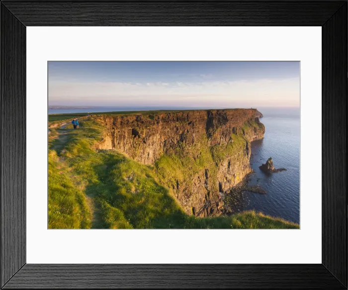 Framed Print : Ireland, County Clare, Cliffs of Moher, 200 meter high cliffs, dusk Framed Print : Ireland, County Clare, Cliffs of Moher, 200 meter high cliffs, dusk
