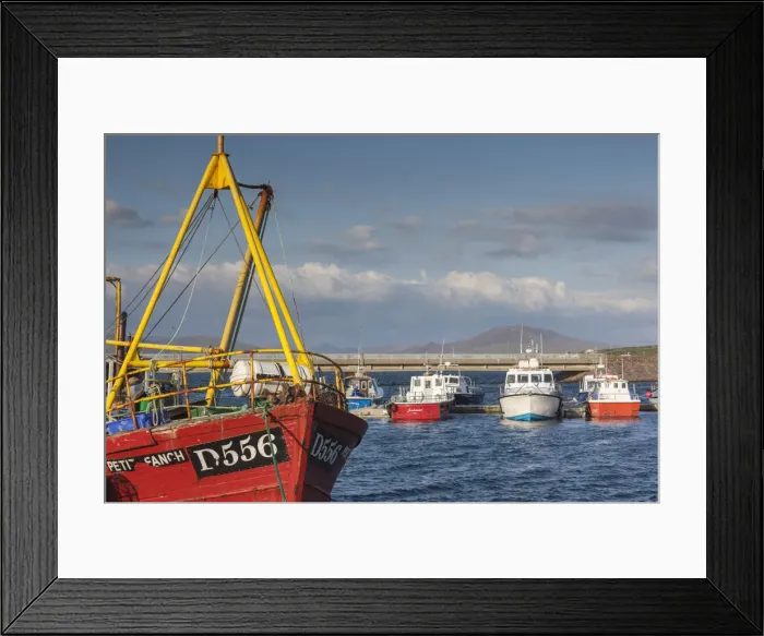 Framed Print : Ireland, County Kerry, Ring of Kerry, Portmagee, fishing boats Framed Print : Ireland, County Kerry, Ring of Kerry, Portmagee, fishing boats