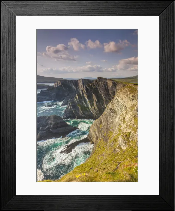 Framed Print : Ireland, County Kerry, Ring of Kerry, Portmagee, Portmagee sea cliffs, sunset Framed Print : Ireland, County Kerry, Ring of Kerry, Portmagee, Portmagee sea cliffs, sunset