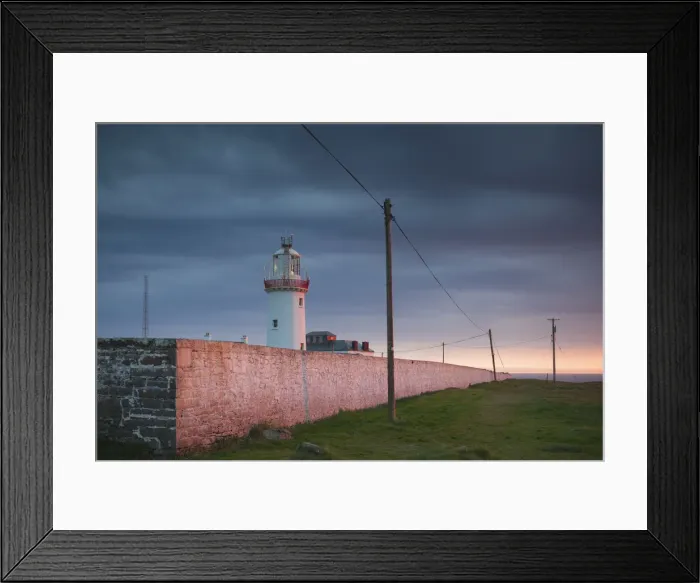 Framed Print : Ireland, County Clare, Loop Head, Kilbaha, Loop Head Lighthouse, dusk Framed Print : Ireland, County Clare, Loop Head, Kilbaha, Loop Head Lighthouse, dusk