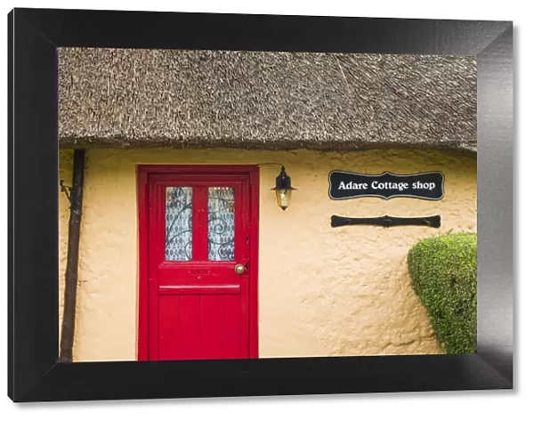Ireland, County Limerick, Adare, Irelands Prettiest Village, cottage details