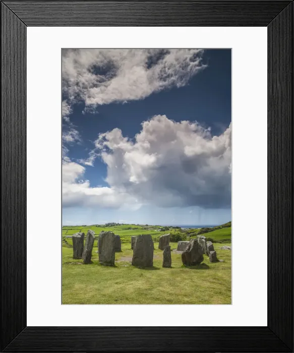 Framed Print : Ireland, County Cork, Drombeg, Drombeg Stone Circle, 5th century Framed Print : Ireland, County Cork, Drombeg, Drombeg Stone Circle, 5th century