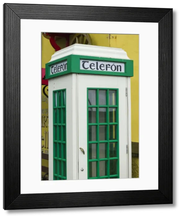 Framed Print : Ireland, County Clare, Bunratty, antique Irish telephone box Framed Print : Ireland, County Clare, Bunratty, antique Irish telephone box