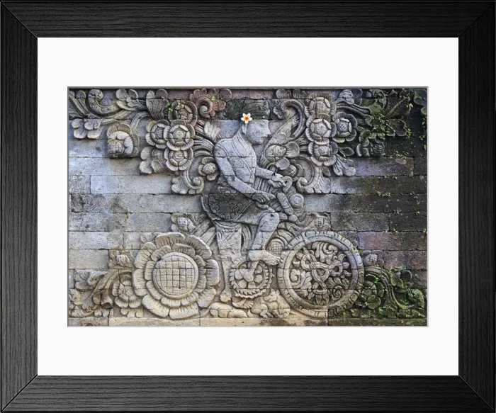Framed Print : Indonesia, Bali, North Coast, Kubutambahan, Pura Maduwe Karang (Temple of Land Owner)