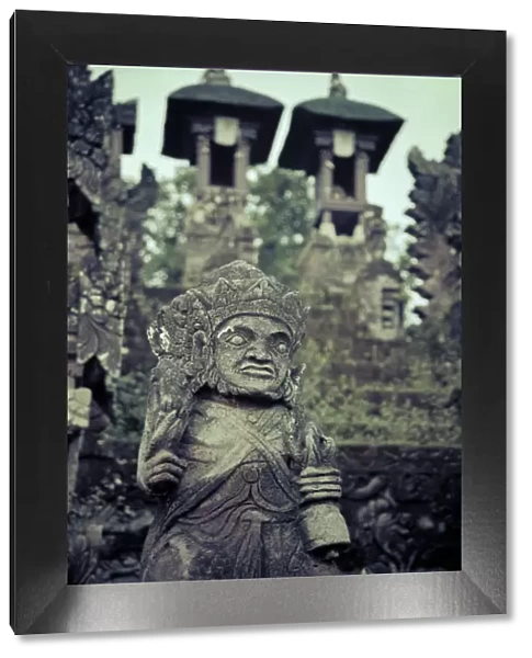 Indonesia, Bali, North Coast, Sangsit, carvings at Pura Beji Temple, dedicated to