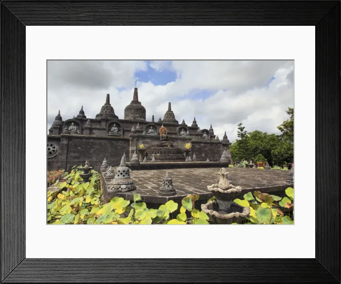 Framed Print : Indonesia, Bali, North Coast, Panjar, Brahama Vihara Arama Buddhist Temple, the most Framed Print : Indonesia, Bali, North Coast, Panjar, Brahama Vihara Arama Buddhist Temple, the most