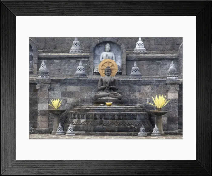 Framed Print : Indonesia, Bali, North Coast, Panjar, Brahama Vihara Arama Buddhist Temple, the most