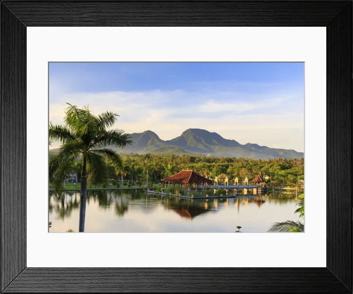 Framed Print : Indonesia, Bali, East Bali, Ujung, Taman Ujung Water Palace and Gunung Lempuyang Mountain Framed Print : Indonesia, Bali, East Bali, Ujung, Taman Ujung Water Palace and Gunung Lempuyang Mountain