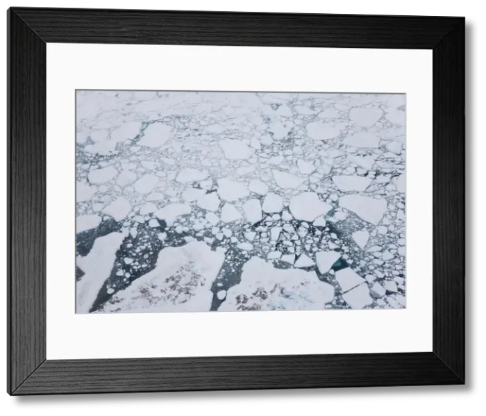Framed Print : Aeriel view over sea ice, nr Kulusuk, Greenland Framed Print : Aeriel view over sea ice, nr Kulusuk, Greenland