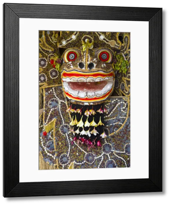 Framed Print : Ceremonial Dragon in temple, nr Ubud, Bali, Indonesia