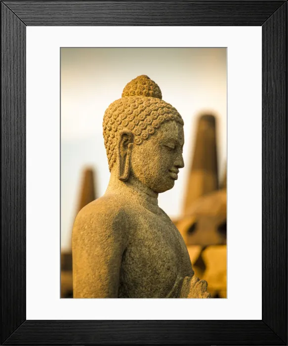 Framed Print : Indonesia, Java, Magelang, Borobudur Temple Framed Print : Indonesia, Java, Magelang, Borobudur Temple