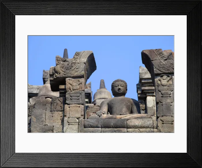 Framed Print : Indonesia, Java, Magelang, Borobudur Temple Framed Print : Indonesia, Java, Magelang, Borobudur Temple