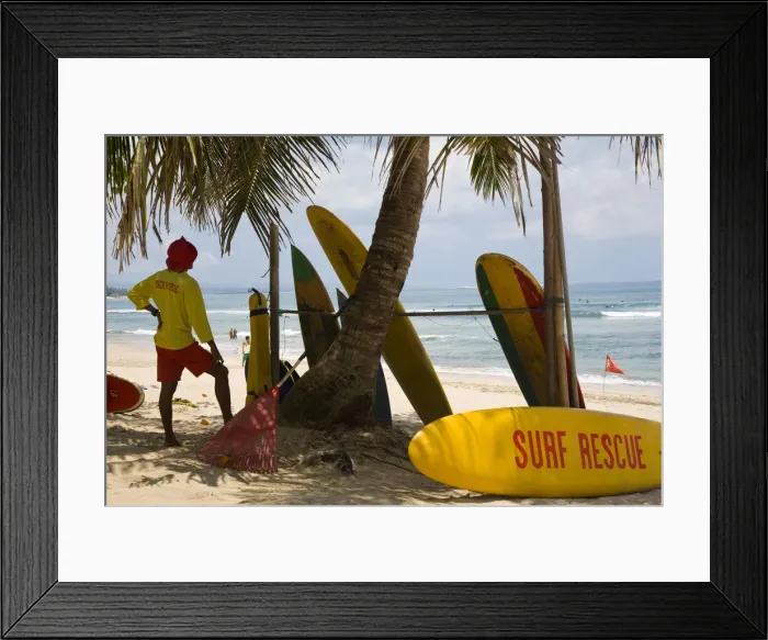 Framed Print : Surf rescue, Kuta beach, Bali, Indonesia Framed Print : Surf rescue, Kuta beach, Bali, Indonesia