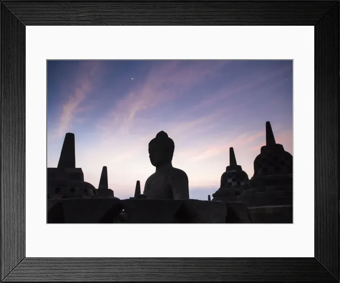 Framed Print : Indonesia, Java, Magelang, Borobudur Temple Framed Print : Indonesia, Java, Magelang, Borobudur Temple