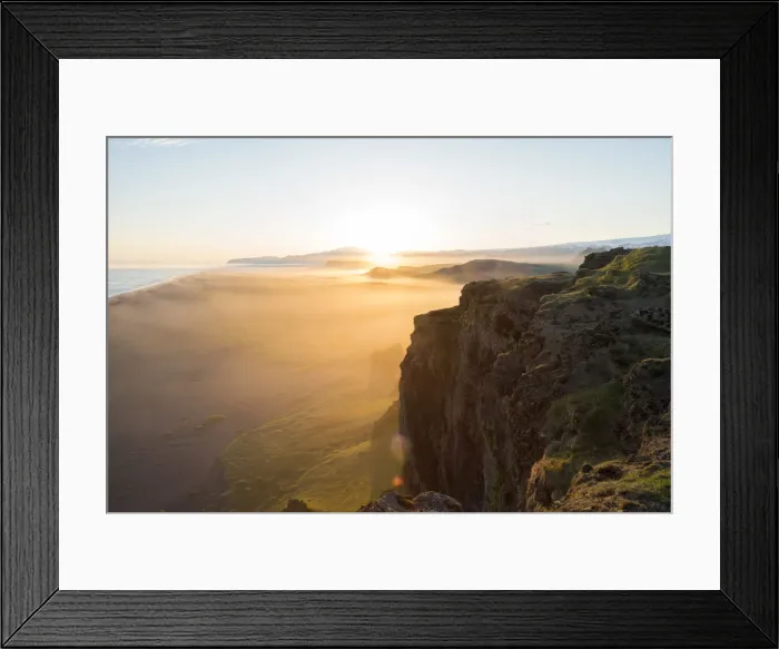 Framed Print : Sunset Dyrholaey Peninsula, near Vik, South Iceland Iceland, Polar Regions Framed Print : Sunset Dyrholaey Peninsula, near Vik, South Iceland Iceland, Polar Regions