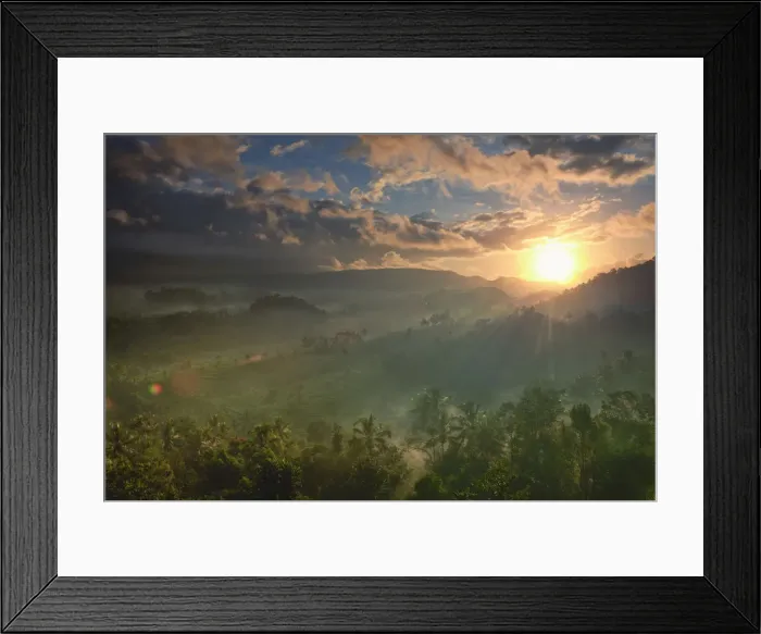 Framed Print : Indonesia, Bali, forest landscape on the slopes of Gunung Agung Volcano Framed Print : Indonesia, Bali, forest landscape on the slopes of Gunung Agung Volcano