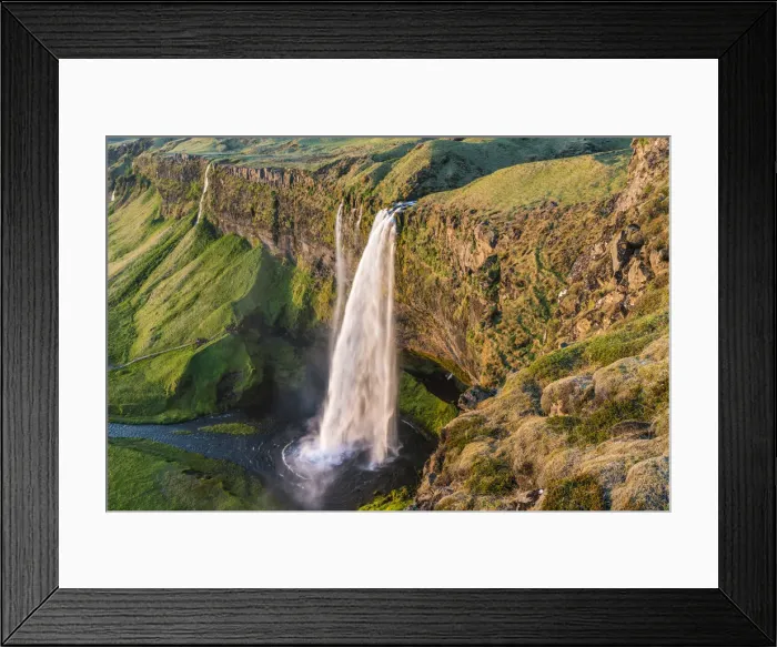 Framed Print : Seljalandsfoss waterfall, Southern Iceland, Iceland Framed Print : Seljalandsfoss waterfall, Southern Iceland, Iceland