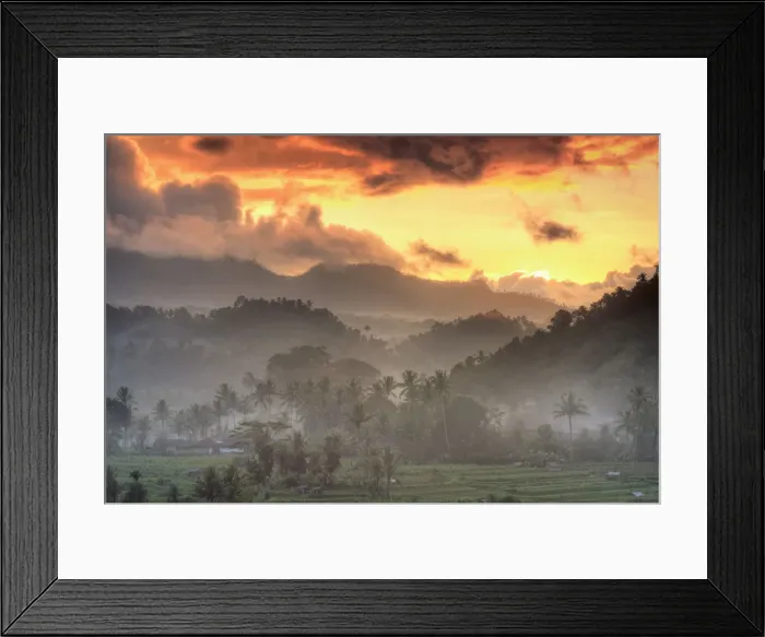 Framed Print : Indonesia, Bali, forest landscape on the slopes of Gunung Agung Volcano Framed Print : Indonesia, Bali, forest landscape on the slopes of Gunung Agung Volcano