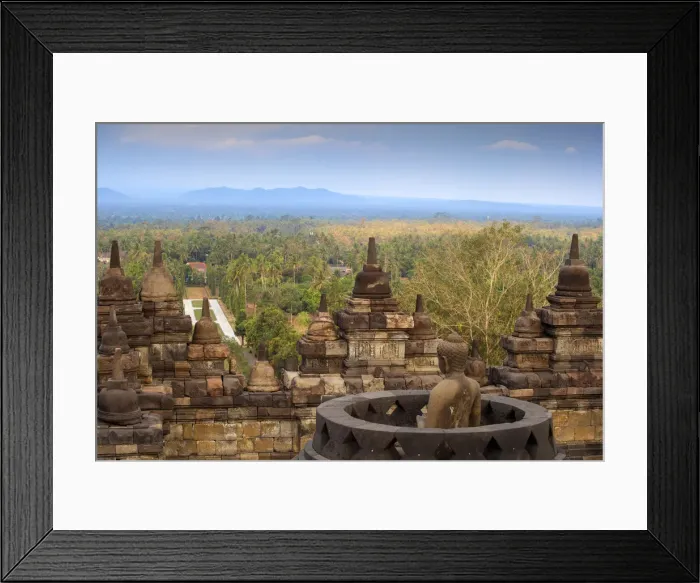 Framed Print : Indonesia, Java, Magelang, Borobudur Temple Framed Print : Indonesia, Java, Magelang, Borobudur Temple