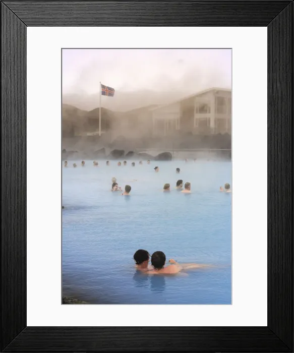 Framed Print : Reykjahlid Geothermal Blue Lagoon, Lake Myvatn, Iceland
