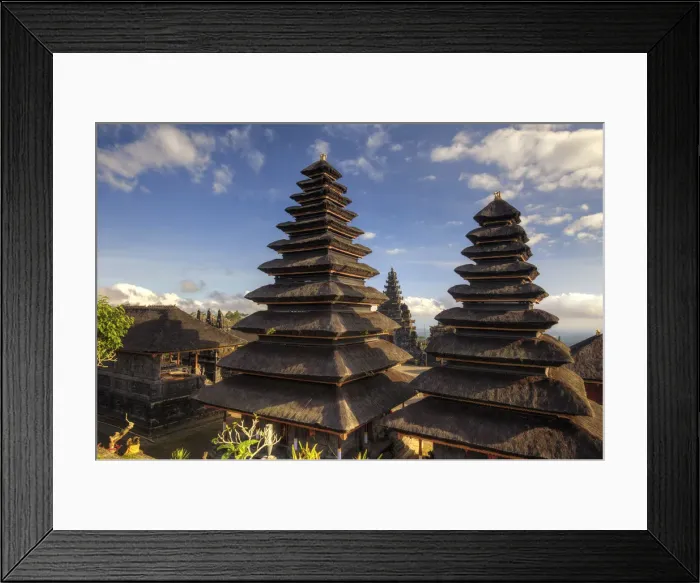 Framed Print : Indonesia, Bali, Besakih, Pura Agung Besakih temple complex Framed Print : Indonesia, Bali, Besakih, Pura Agung Besakih temple complex