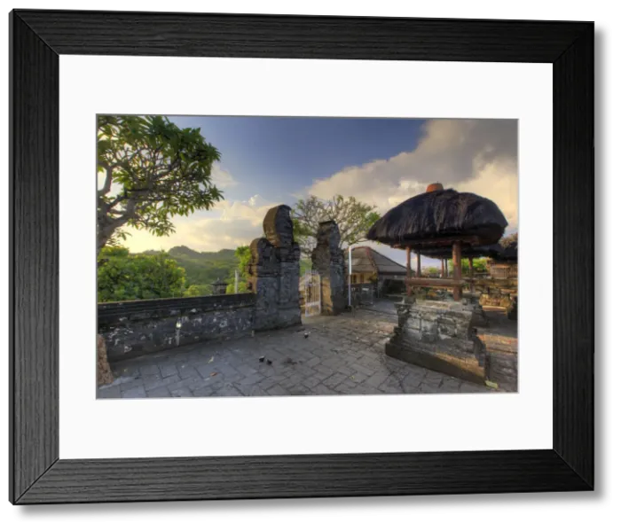 Framed Print : Bali, Bukit Peninsula, Uluwatu, Pura Luhur Uluwatu Temple at dawn, one of the most Framed Print : Bali, Bukit Peninsula, Uluwatu, Pura Luhur Uluwatu Temple at dawn, one of the most