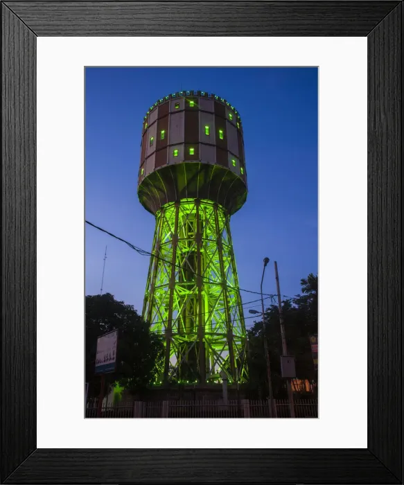 Framed Print : Indonesia, Sumatra, Medan, Tirtanadi Water Tower