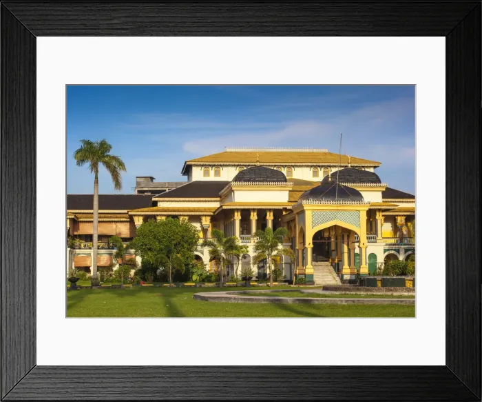 Framed Print : Indonesia, Sumatra, Medan, Maimoon Palace Framed Print : Indonesia, Sumatra, Medan, Maimoon Palace